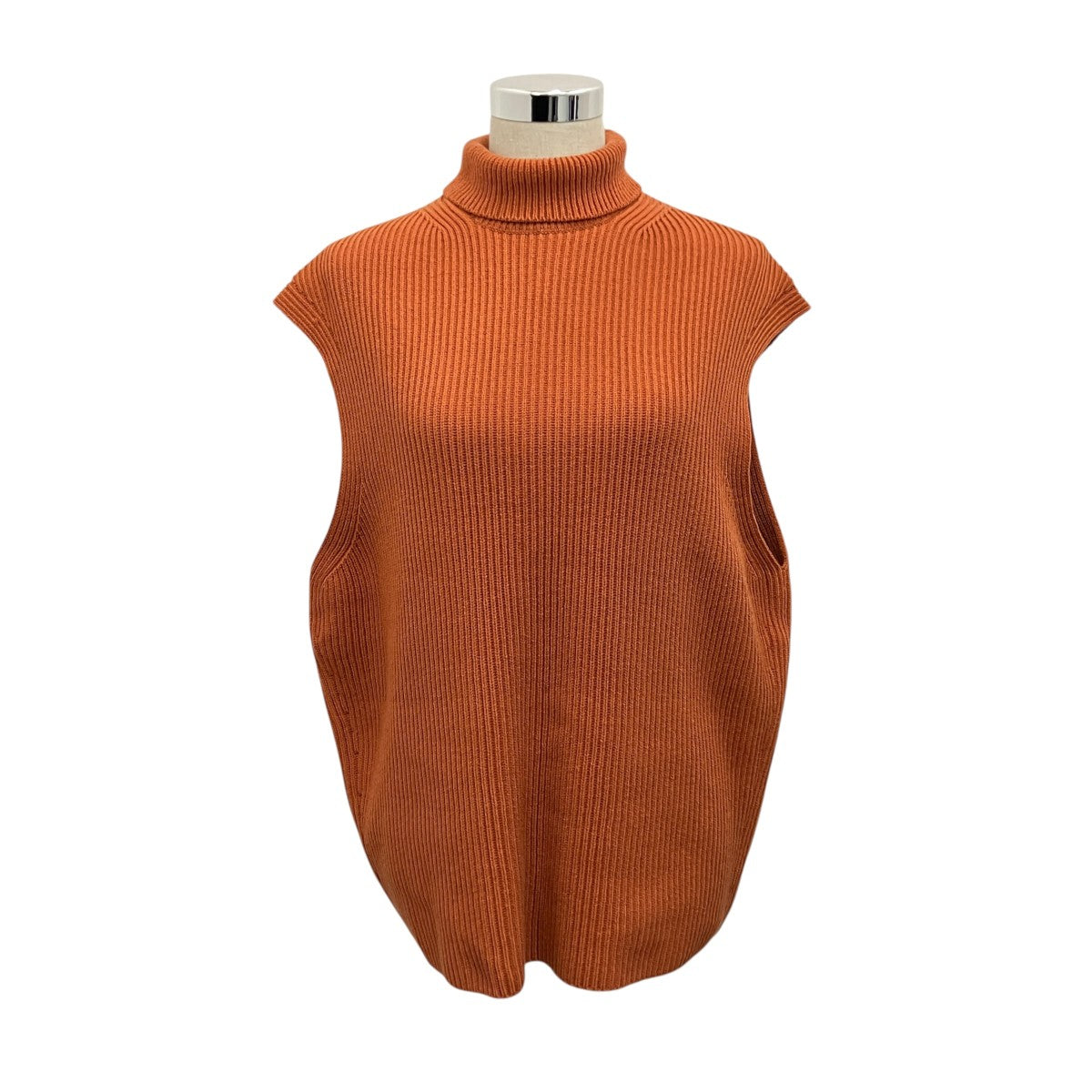 【SUPER FINE WOOL RIB KNIT TURTLE NECK VEST】ニットベストA21AV05RK