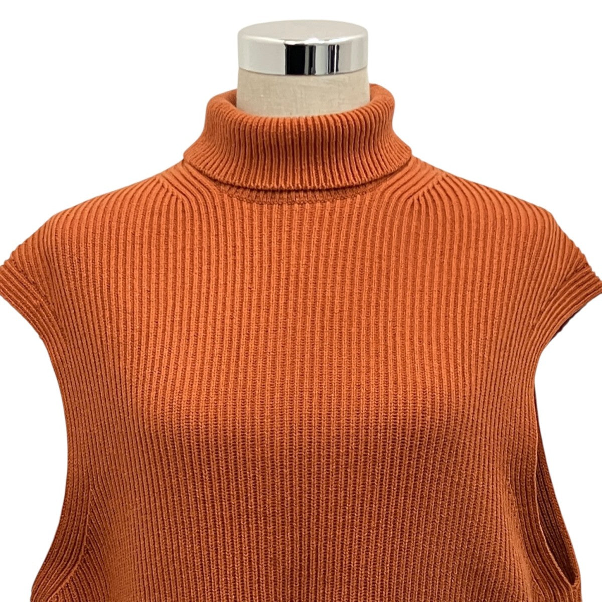【SUPER FINE WOOL RIB KNIT TURTLE NECK VEST】ニットベストA21AV05RK