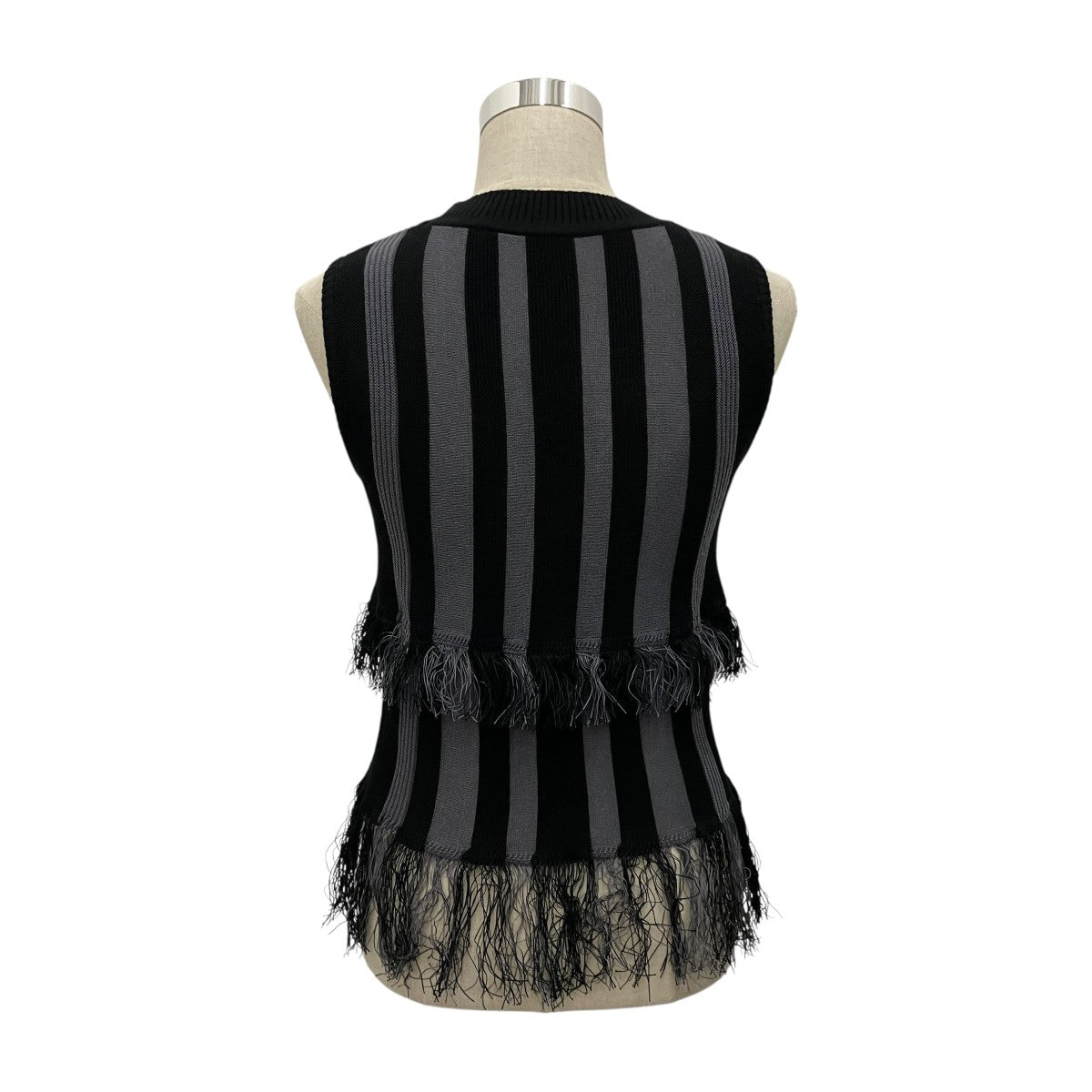 ISSEY MIYAKE フリンジニットベストIM02KN771 古着・中古-2枚目のアイテム画像
