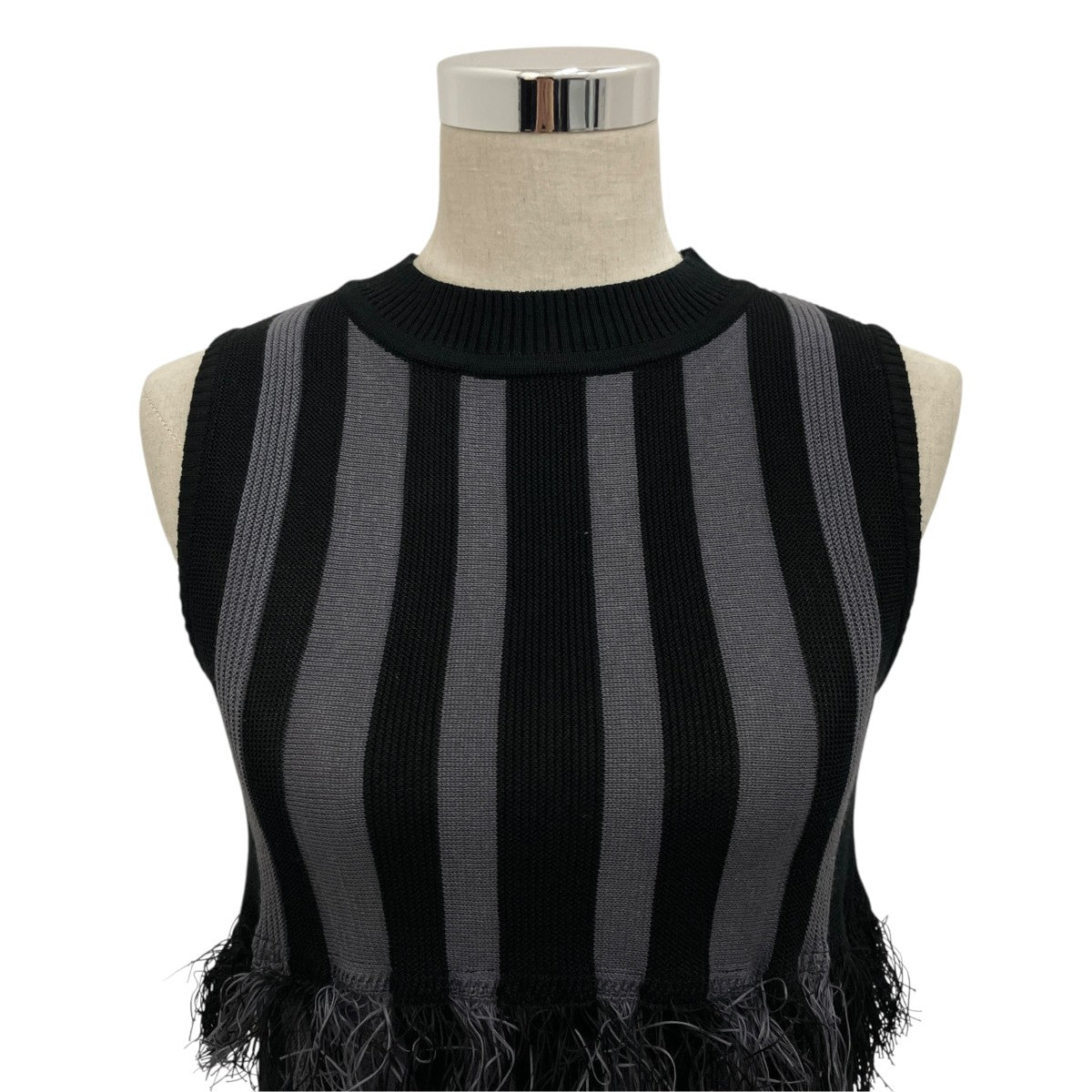 ISSEY MIYAKE フリンジニットベストIM02KN771 古着・中古-3枚目のアイテム画像
