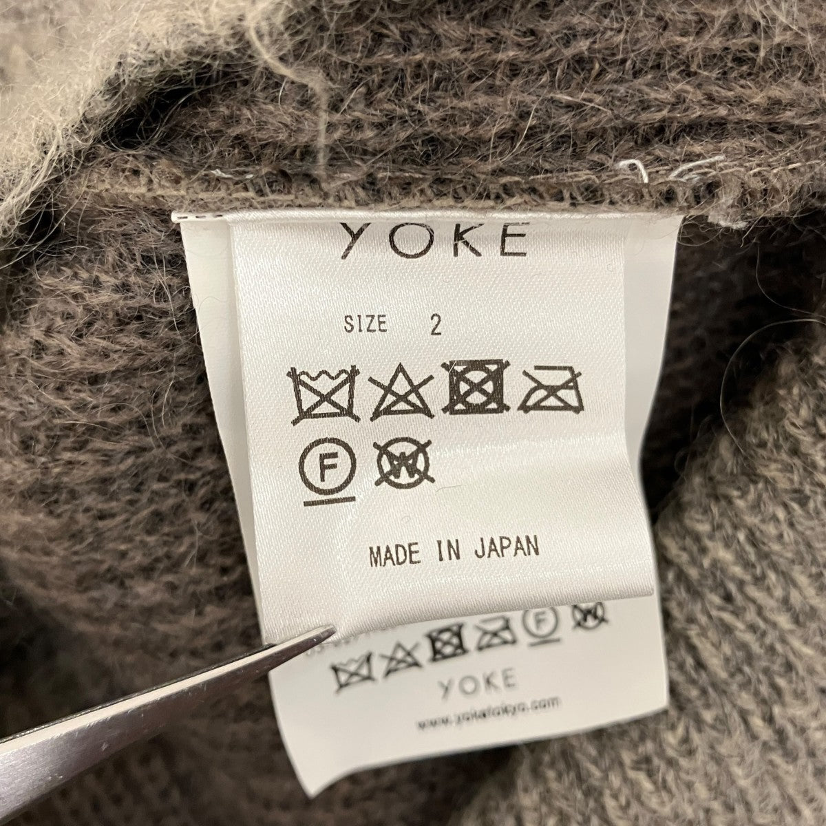 【ROTHKO BORDER CREW NECK】モヘヤニットYK21AW0298S-C