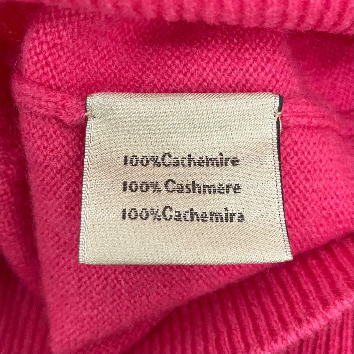 HERMES カシミヤVネックニット 古着・中古-7枚目のアイテム画像