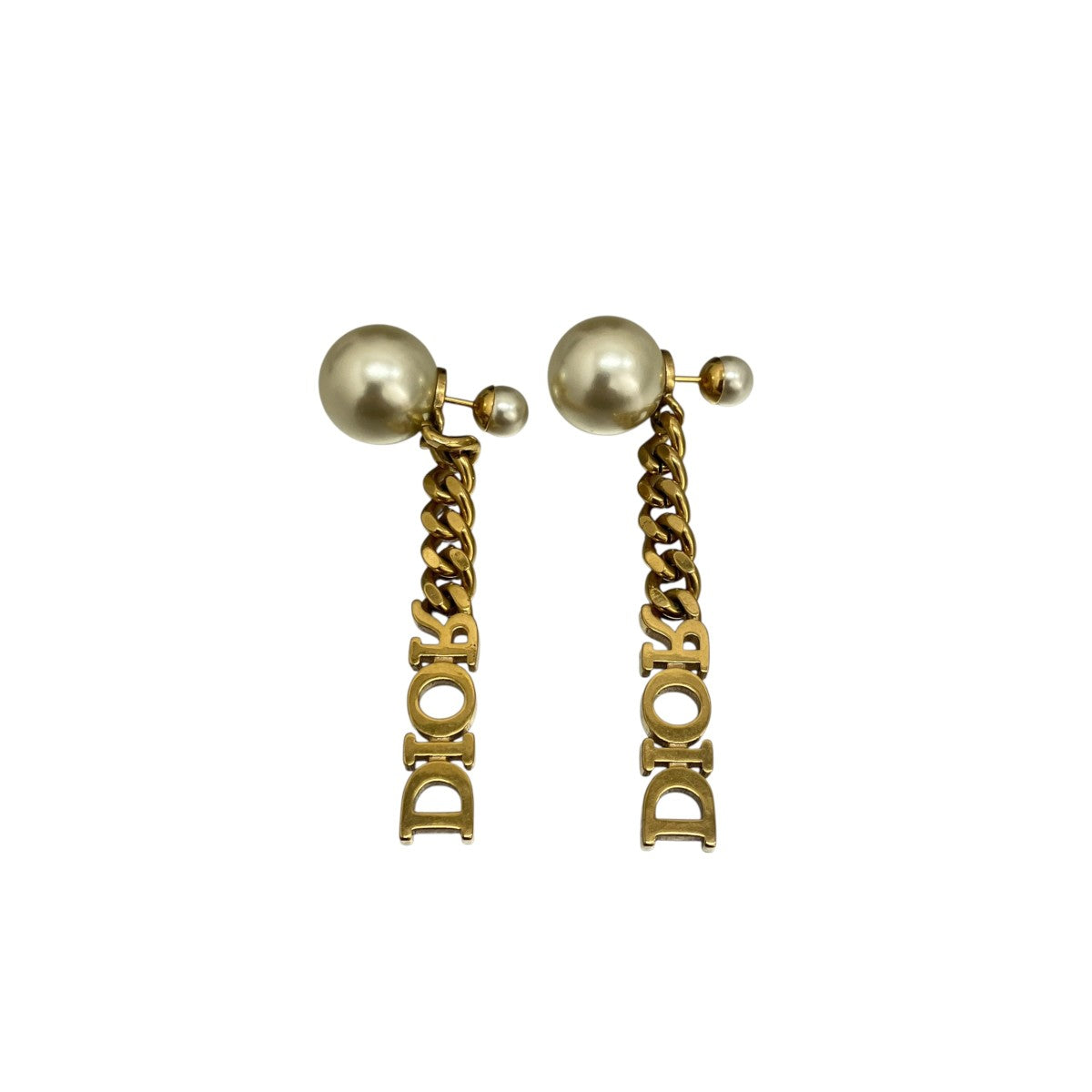 Christian Dior TRIBALSチェーンピアス 古着・中古-3枚目のアイテム画像