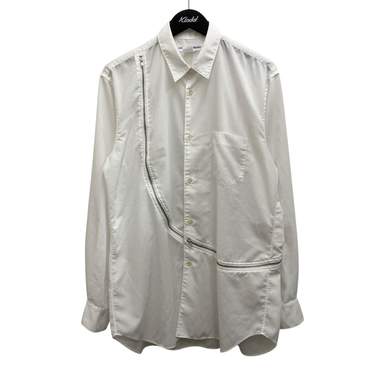 COMME des GARCONS SHIRT 26SSアシンメトリージップ シャツFQ-B505 古着・中古-1枚目のアイテム画像