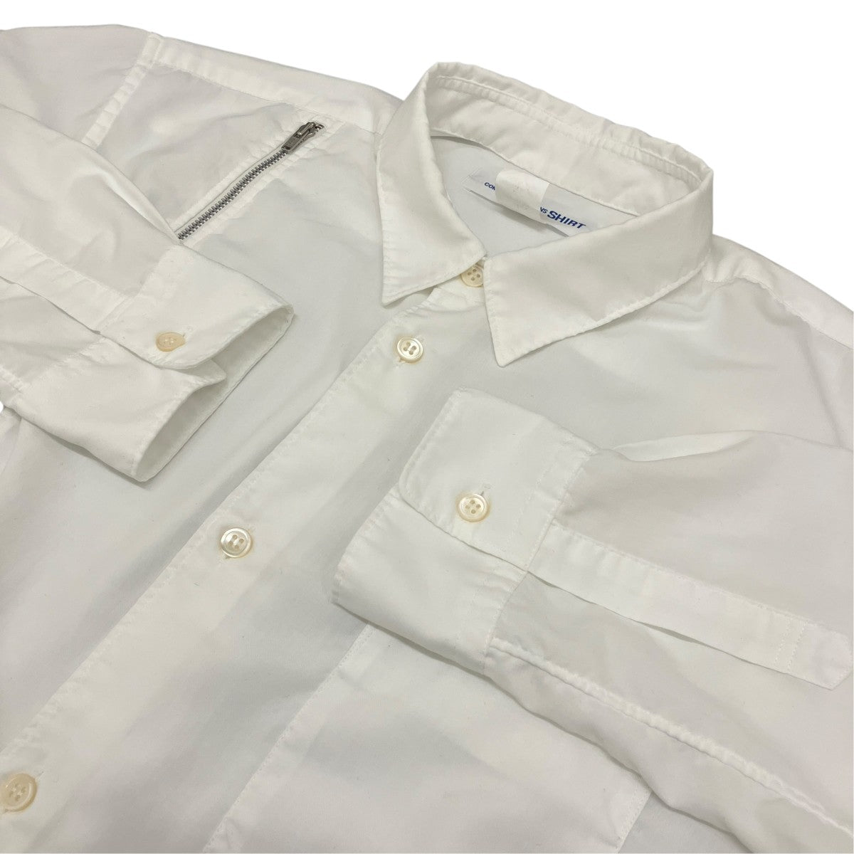 COMME des GARCONS SHIRT 26SSアシンメトリージップ シャツFQ-B505 古着・中古-5枚目のアイテム画像