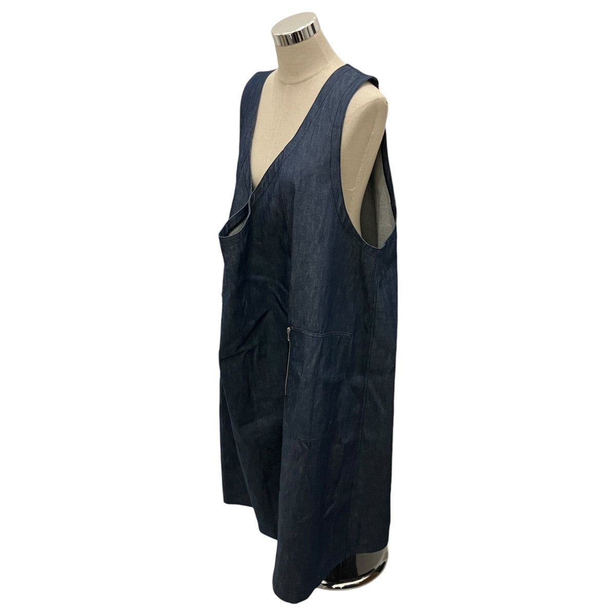 BLACK COMME des GARCONS 26SSノースリーブ デニム ワンピース1Q-A007 古着・中古-1枚目のアイテム画像