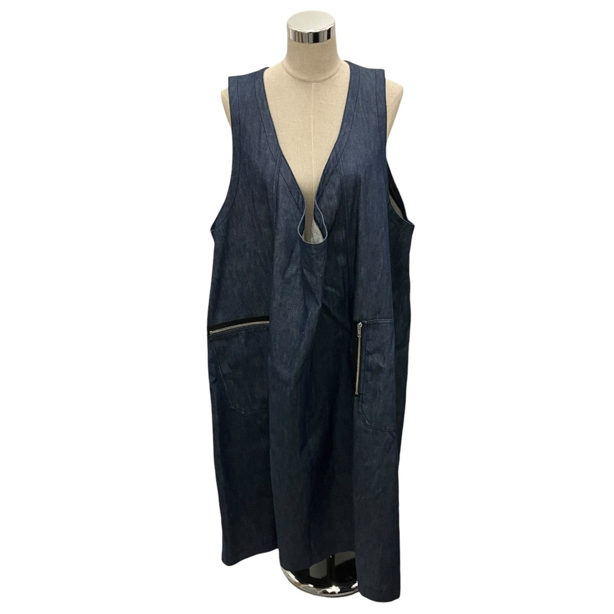 BLACK COMME des GARCONS 26SSノースリーブ デニム ワンピース1Q-A007 古着・中古-2枚目のアイテム画像