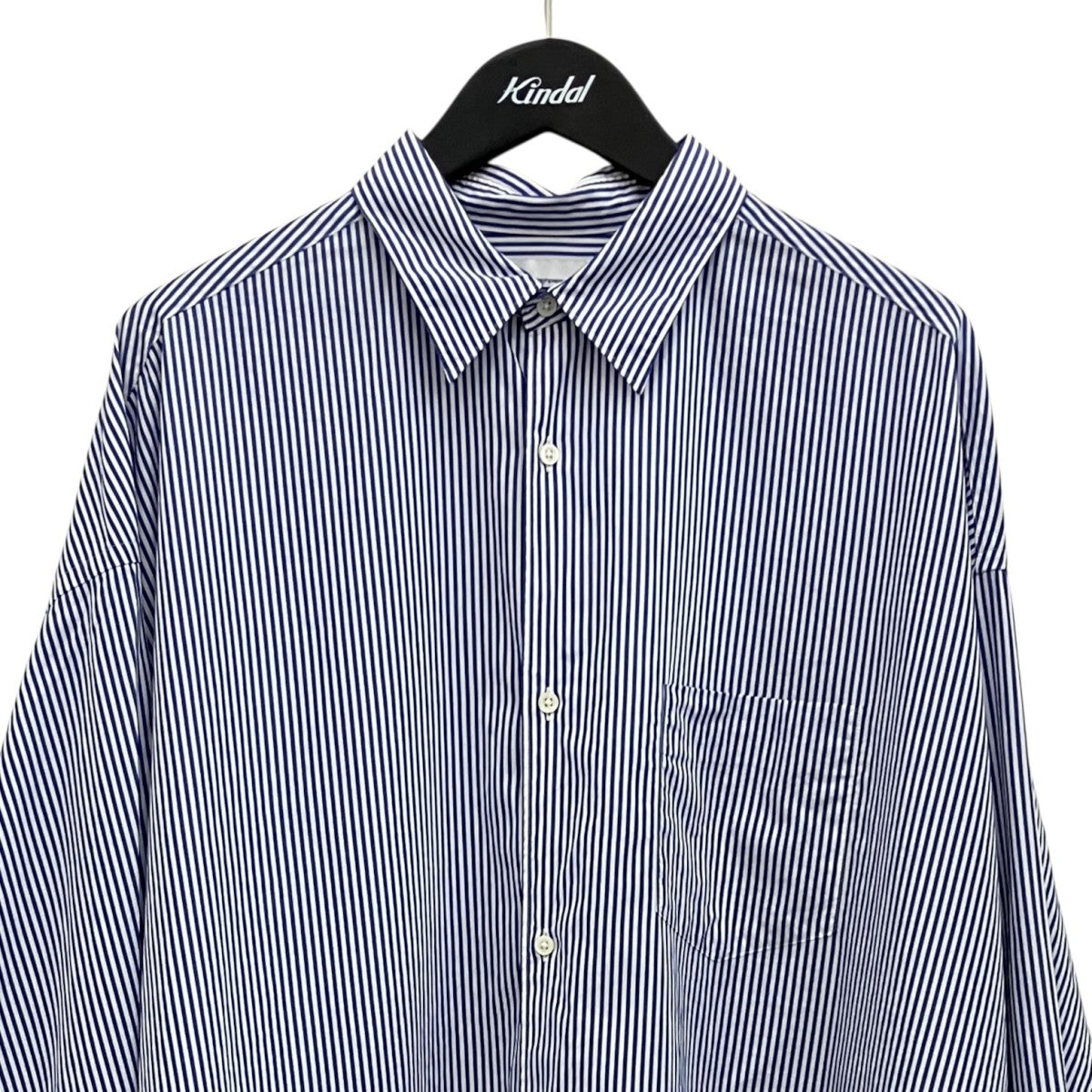 Graphpaper 【OVERSIZED REGULAR COLLARSHIRT】ストライプシャツGM233-50001STB 古着・中古-3枚目のアイテム画像