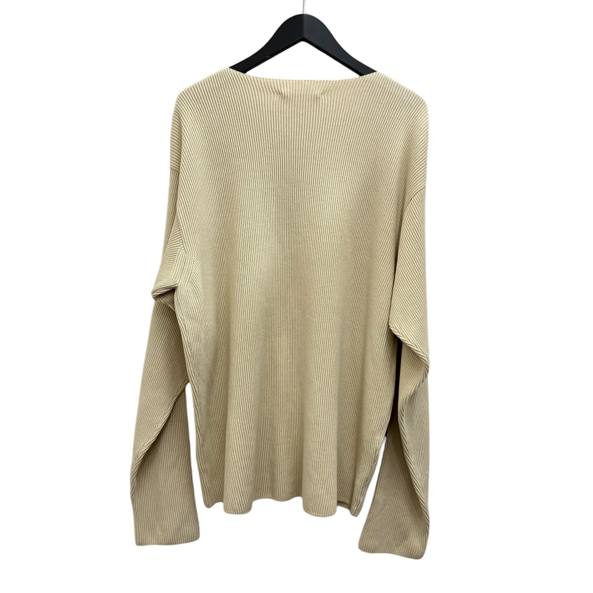 AURALEE 【SUPER HARD TWIST RIB KNIT BOAT NECK P O】リブニットA24SP03TR 古着・中古-2枚目のアイテム画像