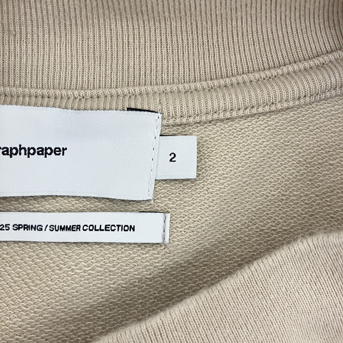 Graphpaper 【HIGH GAUGE SOFT TERRY MOCK NECK】モックネックカットソーGM251-70236 古着・中古-6枚目のアイテム画像