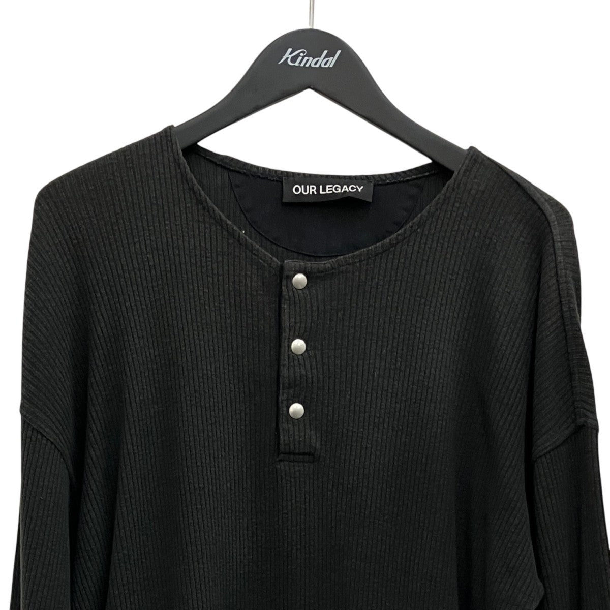OUR LEGACY 25SS【BALLON SWEATSHIRT】ヘンリーネックカットソーM2256BBS 古着・中古-3枚目のアイテム画像