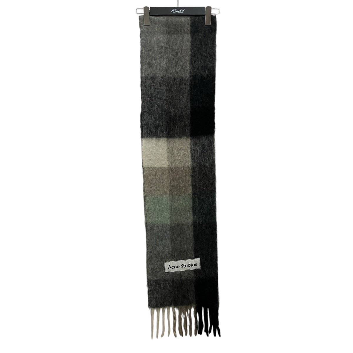 ACNE STUDIOS モヘヤチェックマフラーCA0084 古着・中古-1枚目のアイテム画像