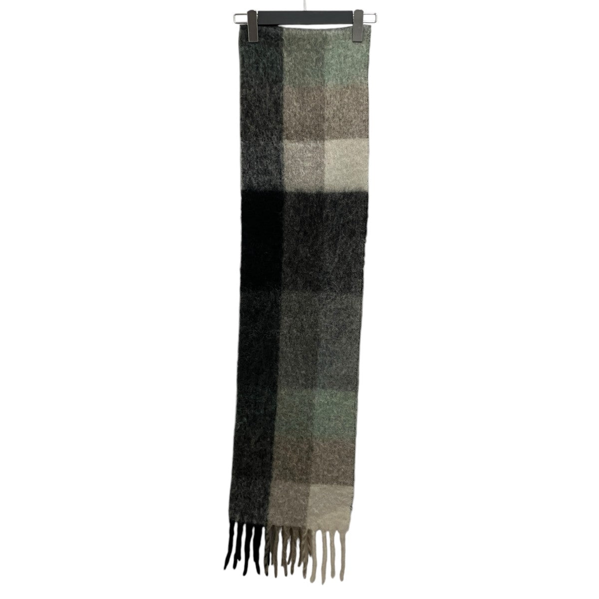 ACNE STUDIOS モヘヤチェックマフラーCA0084 古着・中古-2枚目のアイテム画像