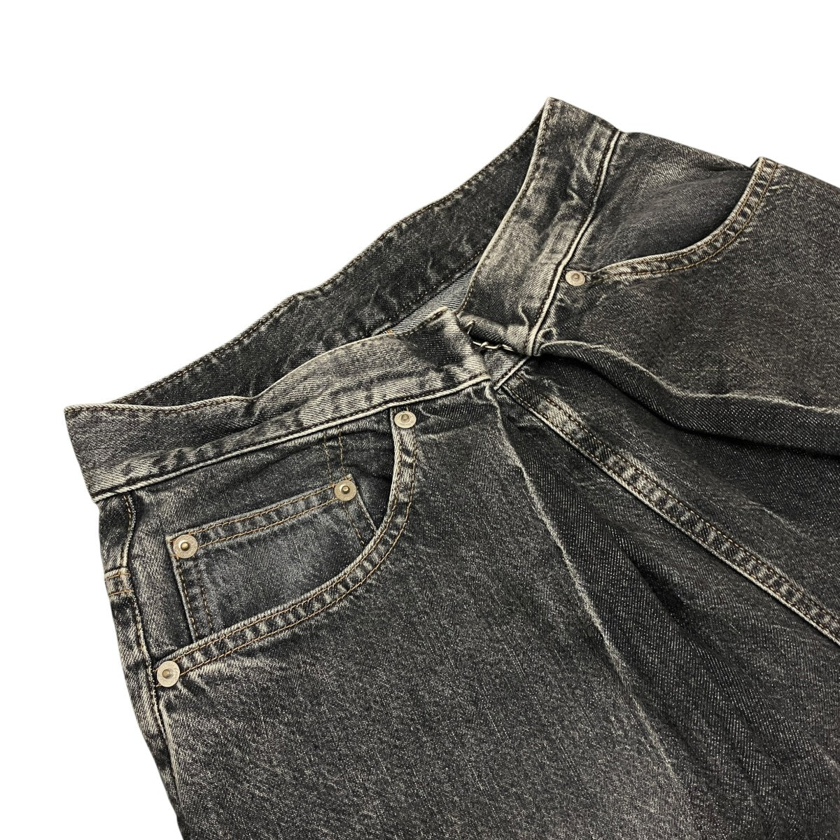 JOHN LAWRENCE SULLIVAN 【Washed denim wide pants】デニムパンツJLSW-02-L 古着・中古-5枚目のアイテム画像