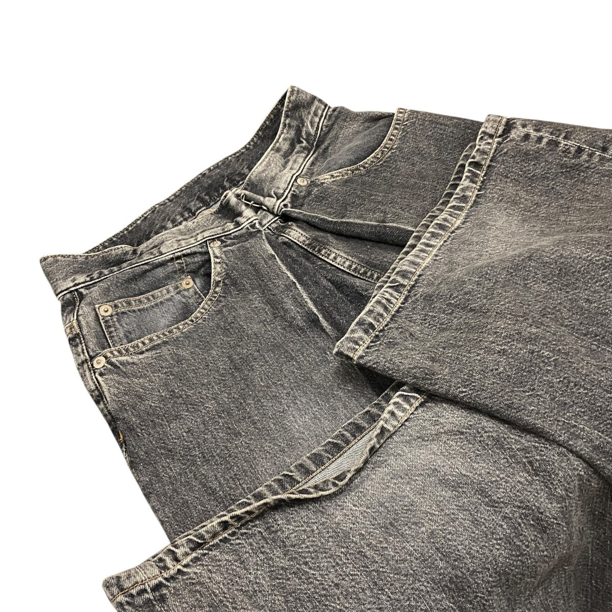 JOHN LAWRENCE SULLIVAN 【Washed denim wide pants】デニムパンツJLSW-02-L 古着・中古-6枚目のアイテム画像