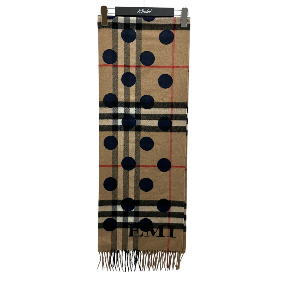 BURBERRY カシミヤチェックマフラー3994309 古着・中古-1枚目のアイテム画像