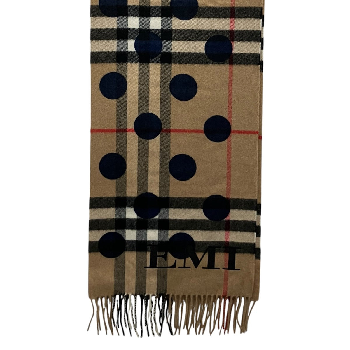 BURBERRY カシミヤチェックマフラー3994309 古着・中古-4枚目のアイテム画像