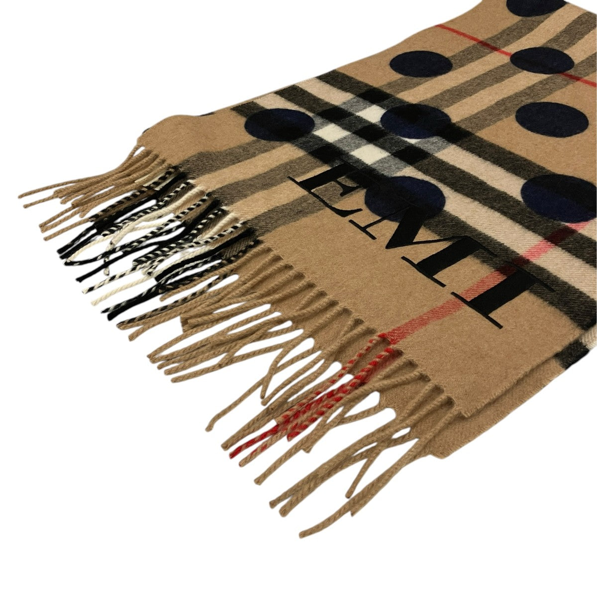 BURBERRY カシミヤチェックマフラー3994309 古着・中古-7枚目のアイテム画像