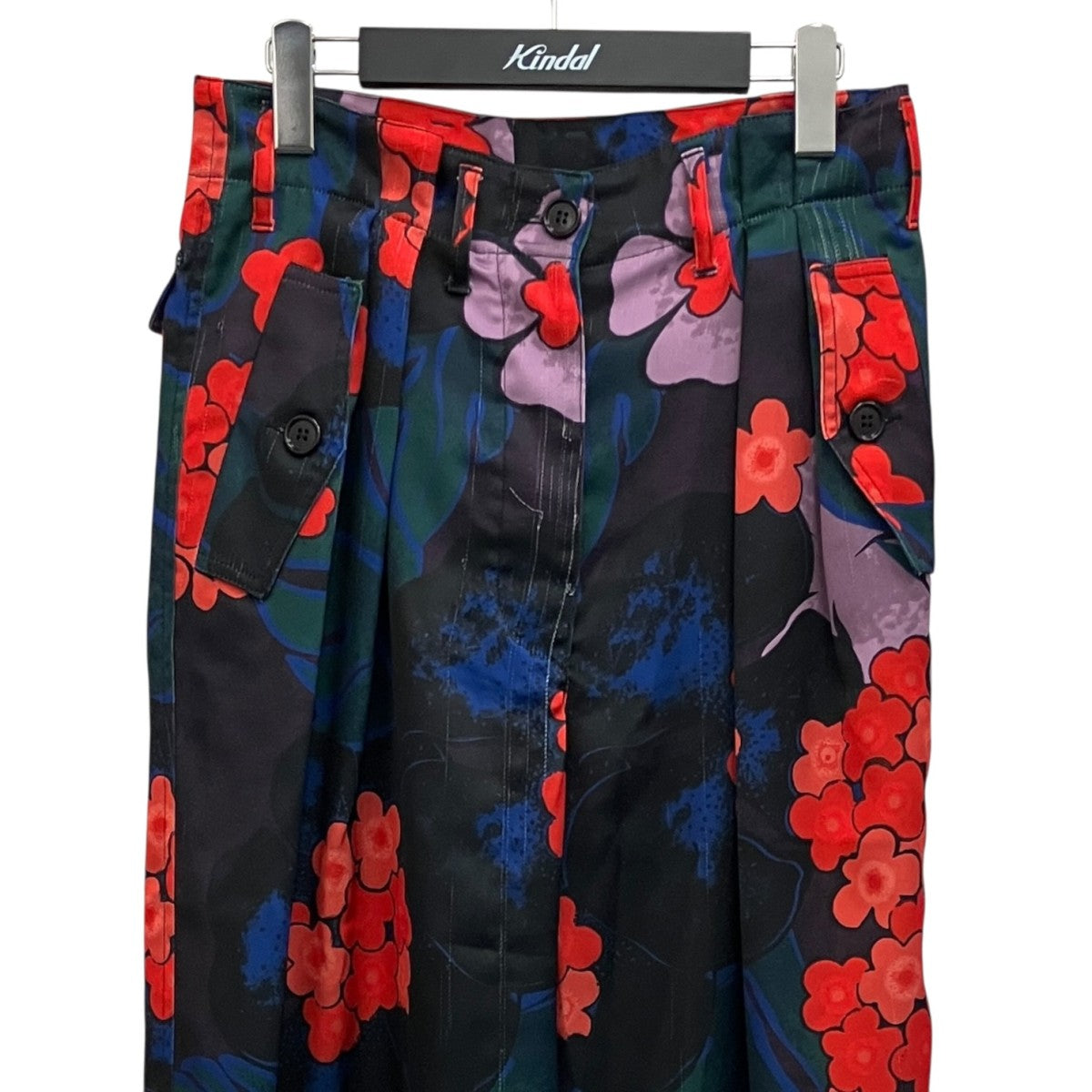 DRIES VAN NOTEN(ドリスヴァンノッテン) フラワーパターン タック