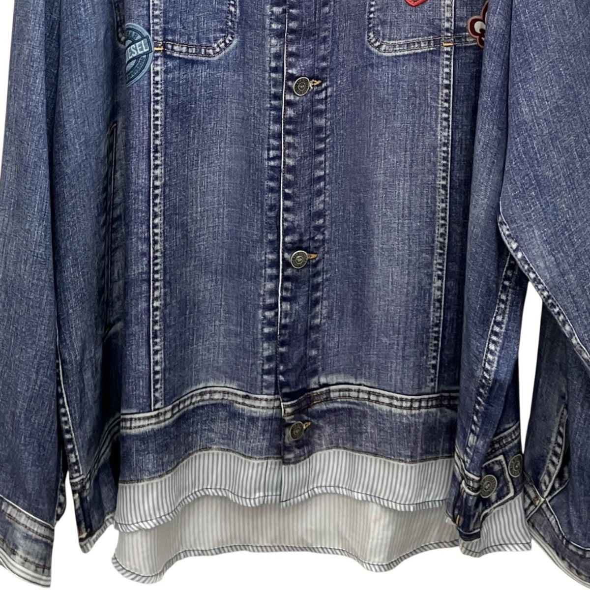 DIESEL 【S-SIMPLY-PATCH】フェイクパッチデジタルプリントシャツA227680BKCU 古着・中古-4枚目のアイテム画像