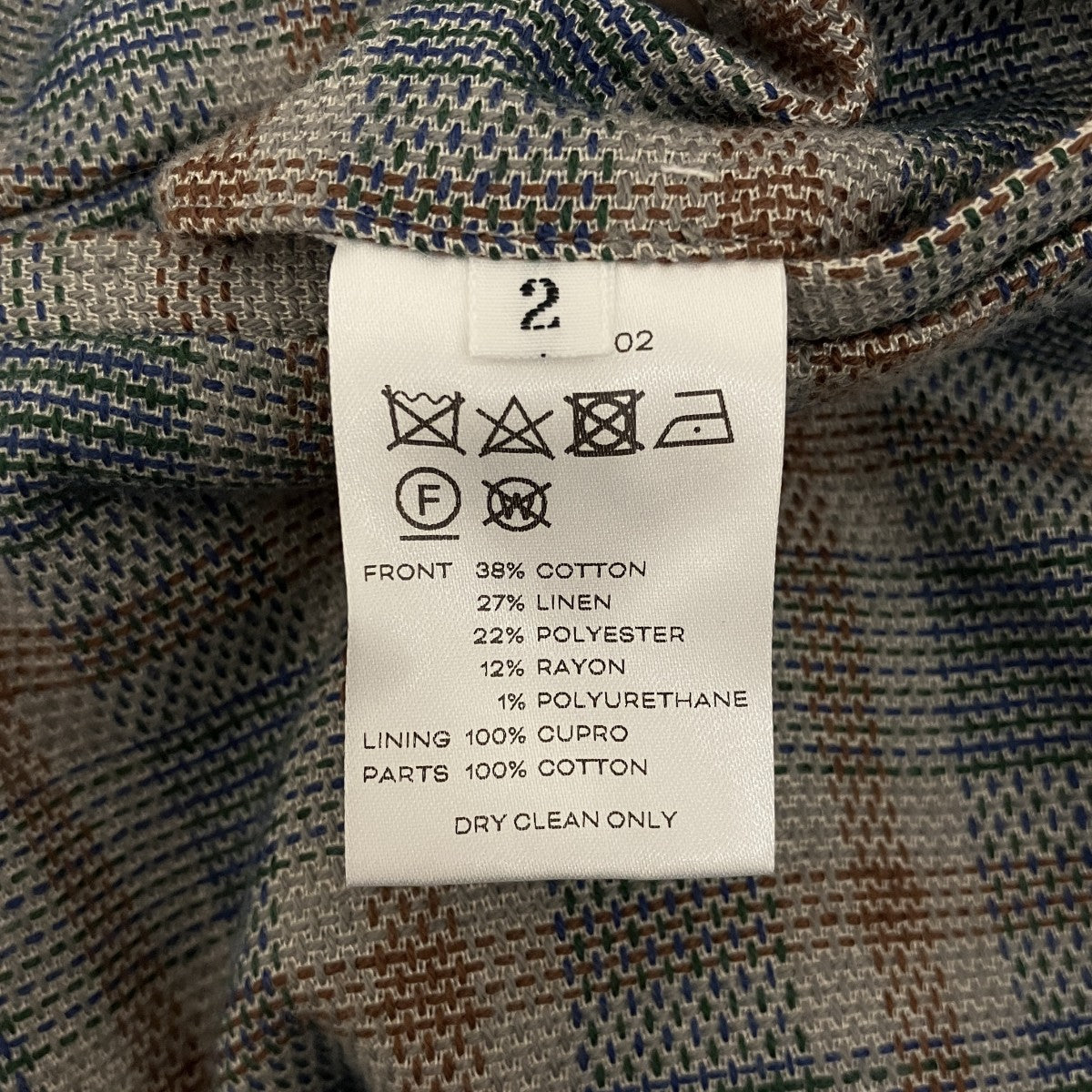 MATSUFUJI チェックスラックスM231-0402 古着・中古-8枚目のアイテム画像