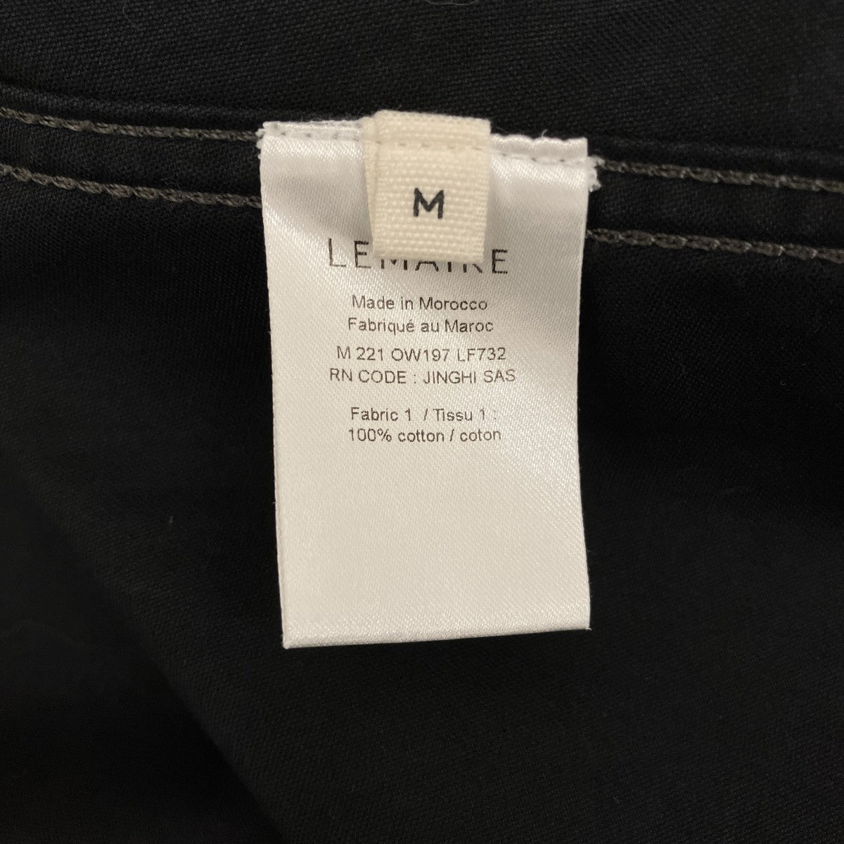 LEMAIRE 22SS【BOXY BLOUSON】ボクシーブルゾンM221 OW197 LF732 古着・中古-7枚目のアイテム画像