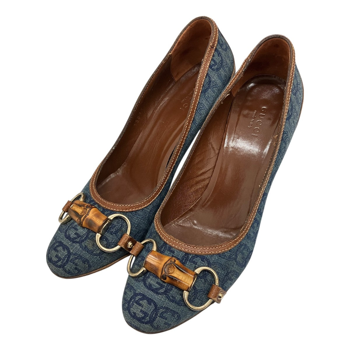 GUCCI GGバンブーデニムパンプス138711 古着・中古-1枚目のアイテム画像