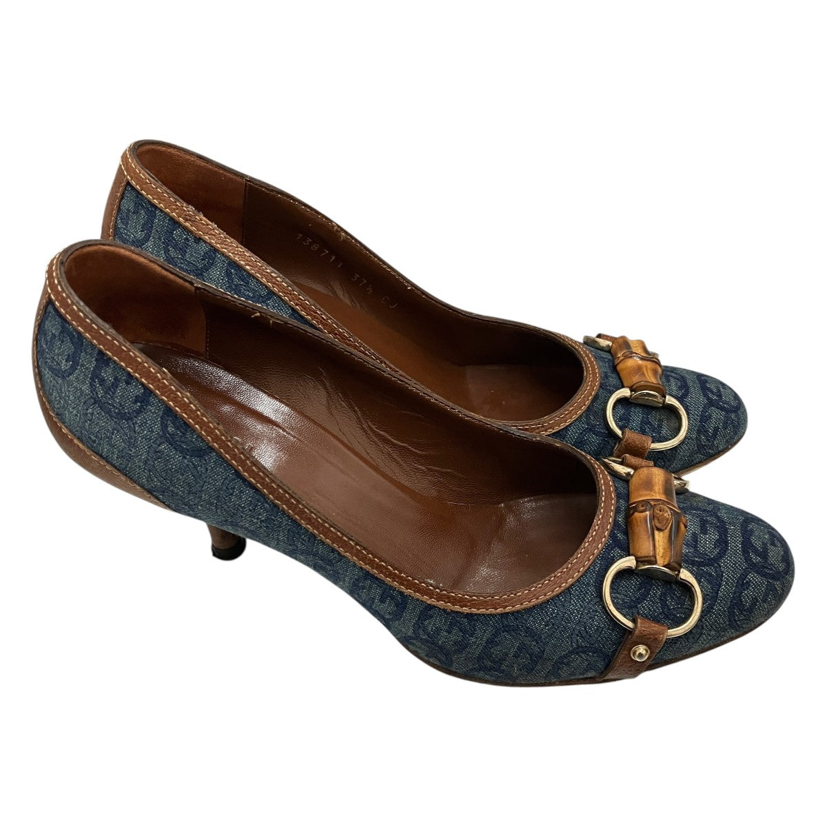 GUCCI GGバンブーデニムパンプス138711 古着・中古-4枚目のアイテム画像
