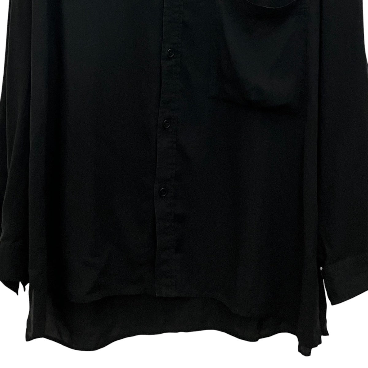 Yohji Yamamoto pour homme 【TENCEL LAWN STAND COLLAR BLOUSE】ブラウスHD-B48-203 古着・中古-4枚目のアイテム画像