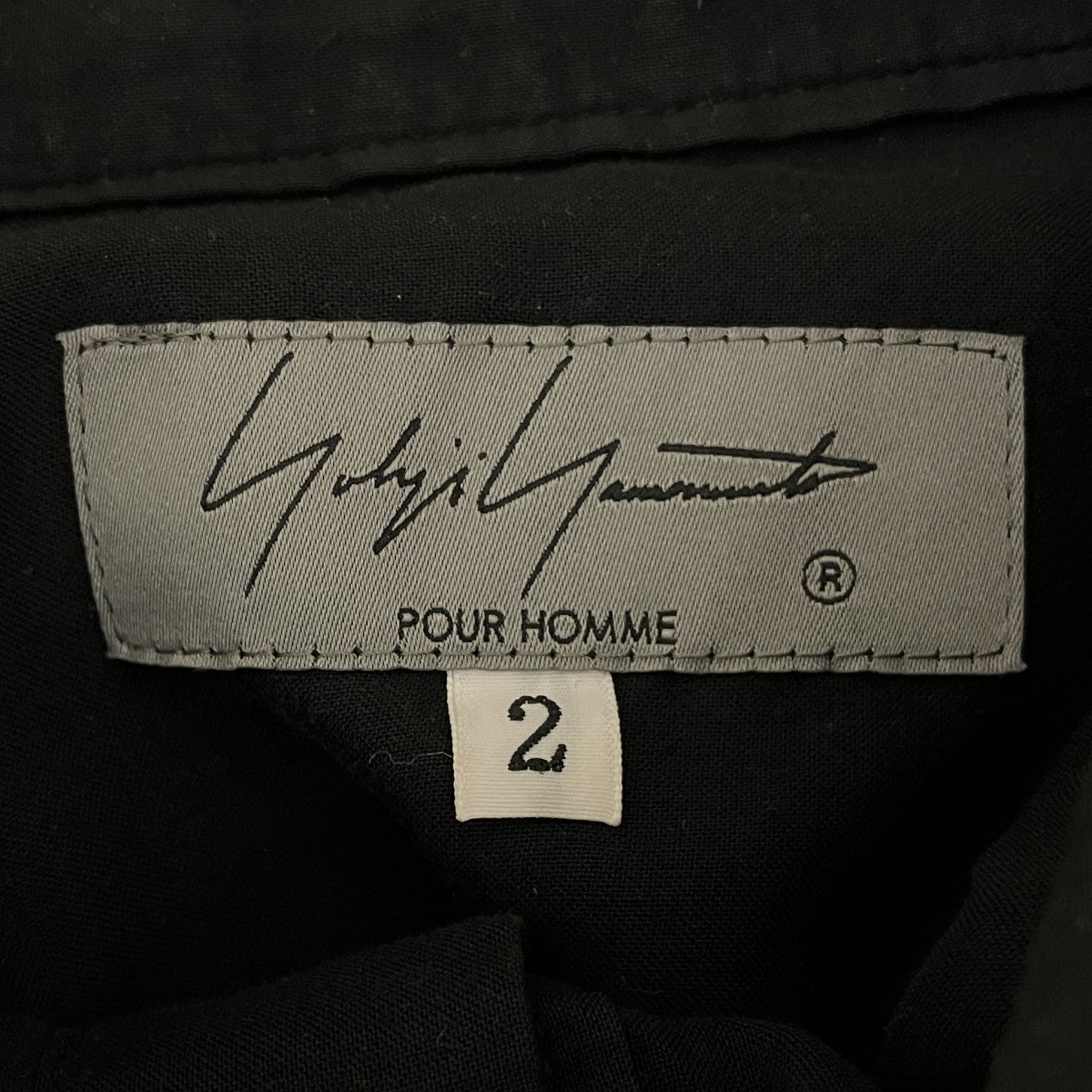 Yohji Yamamoto pour homme 【TENCEL LAWN STAND COLLAR BLOUSE】ブラウスHD-B48-203 古着・中古-8枚目のアイテム画像