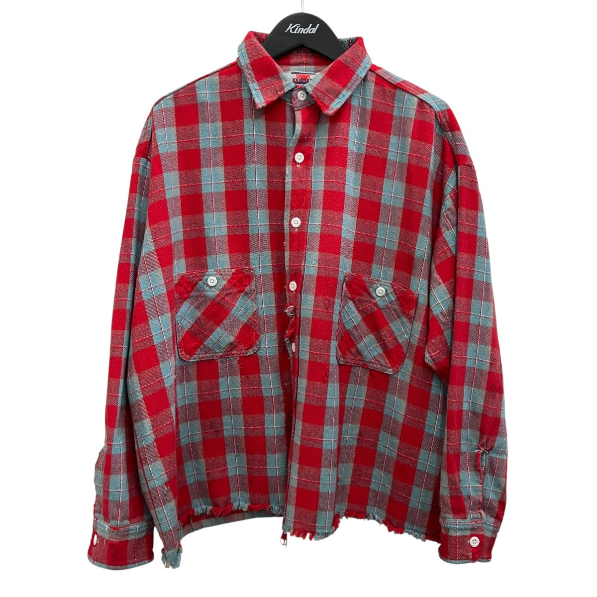 SAINT MICHAEL 【FRNL CHECK SHIRT】チェックシャツSM-YS8-0000-023 古着・中古-1枚目のアイテム画像