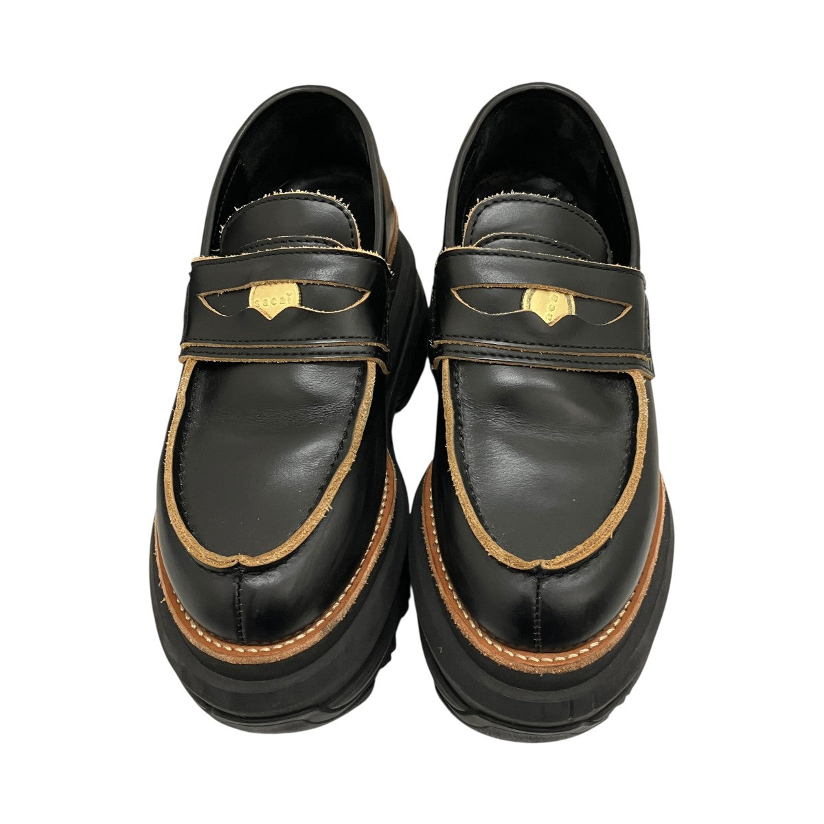 sacai レザーコインローファー 古着・中古-2枚目のアイテム画像