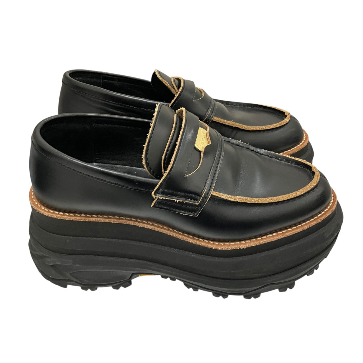sacai レザーコインローファー 古着・中古-4枚目のアイテム画像