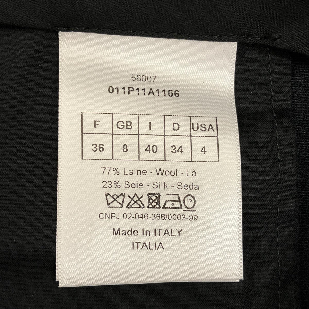 Christian Dior クロップド トラウザーパンツ011P11A1166 古着・中古-6枚目のアイテム画像