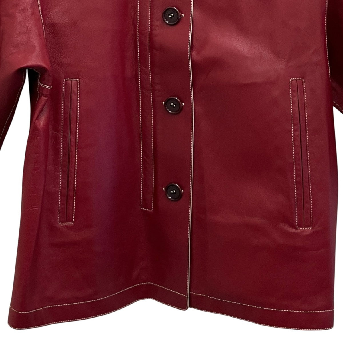 LORO PIANA 羊革レザージャケットFAE3188 古着・中古-4枚目のアイテム画像
