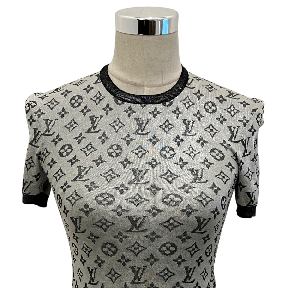 LOUIS VUITTON モノグラム半袖ニットFKKM13 古着・中古-3枚目のアイテム画像