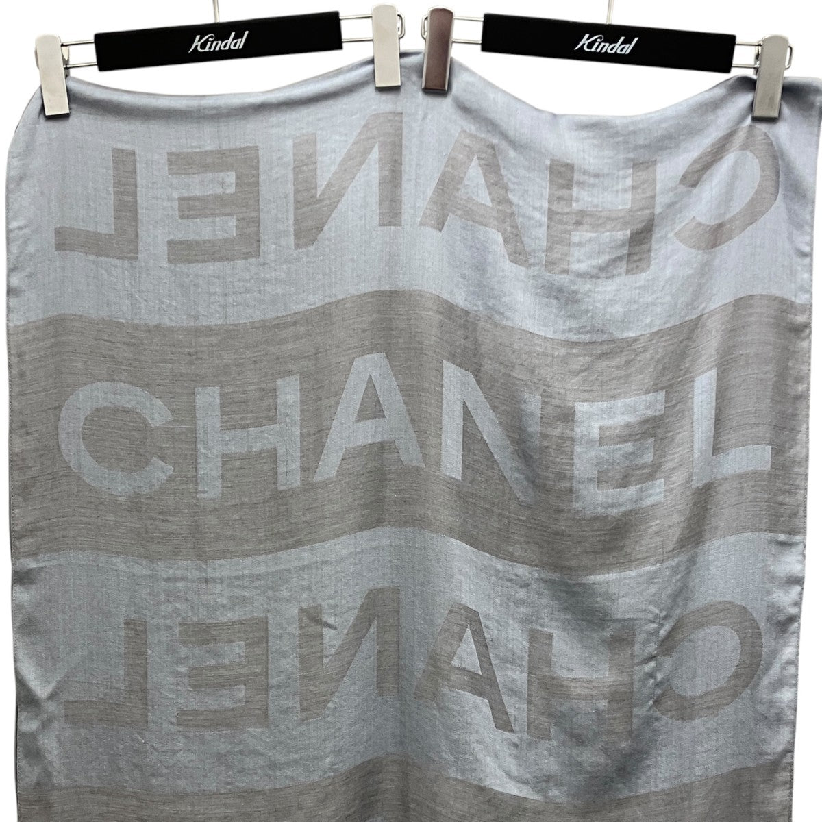 CHANEL シルク×カシミヤストール 古着・中古-3枚目のアイテム画像