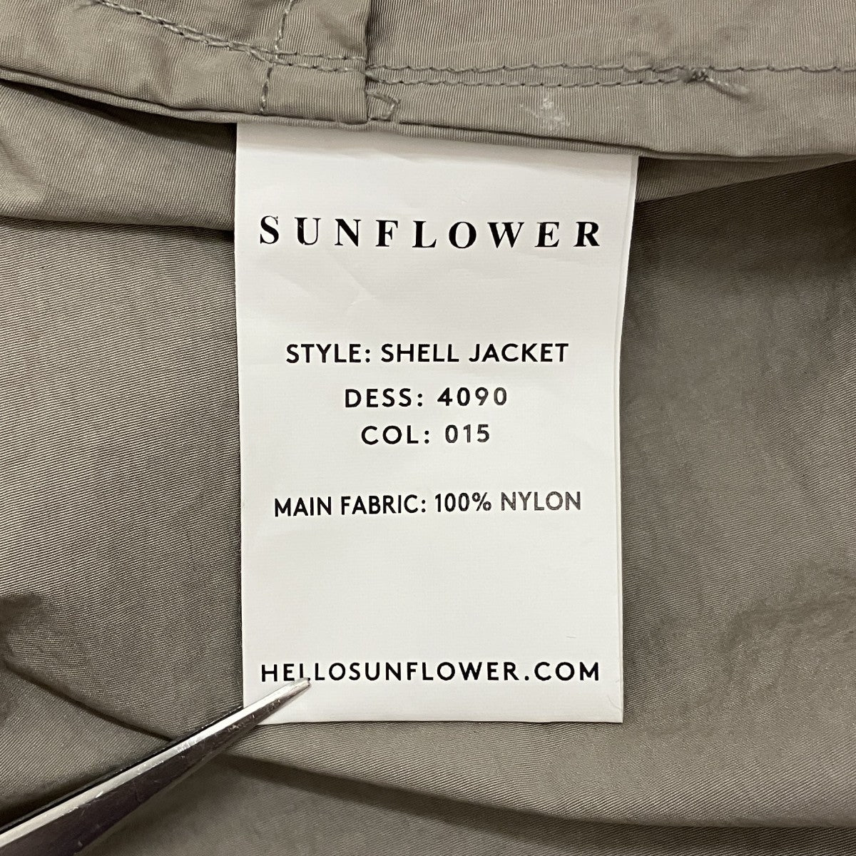SUNFLOWER フーデットナイロンコート4090 古着・中古-7枚目のアイテム画像