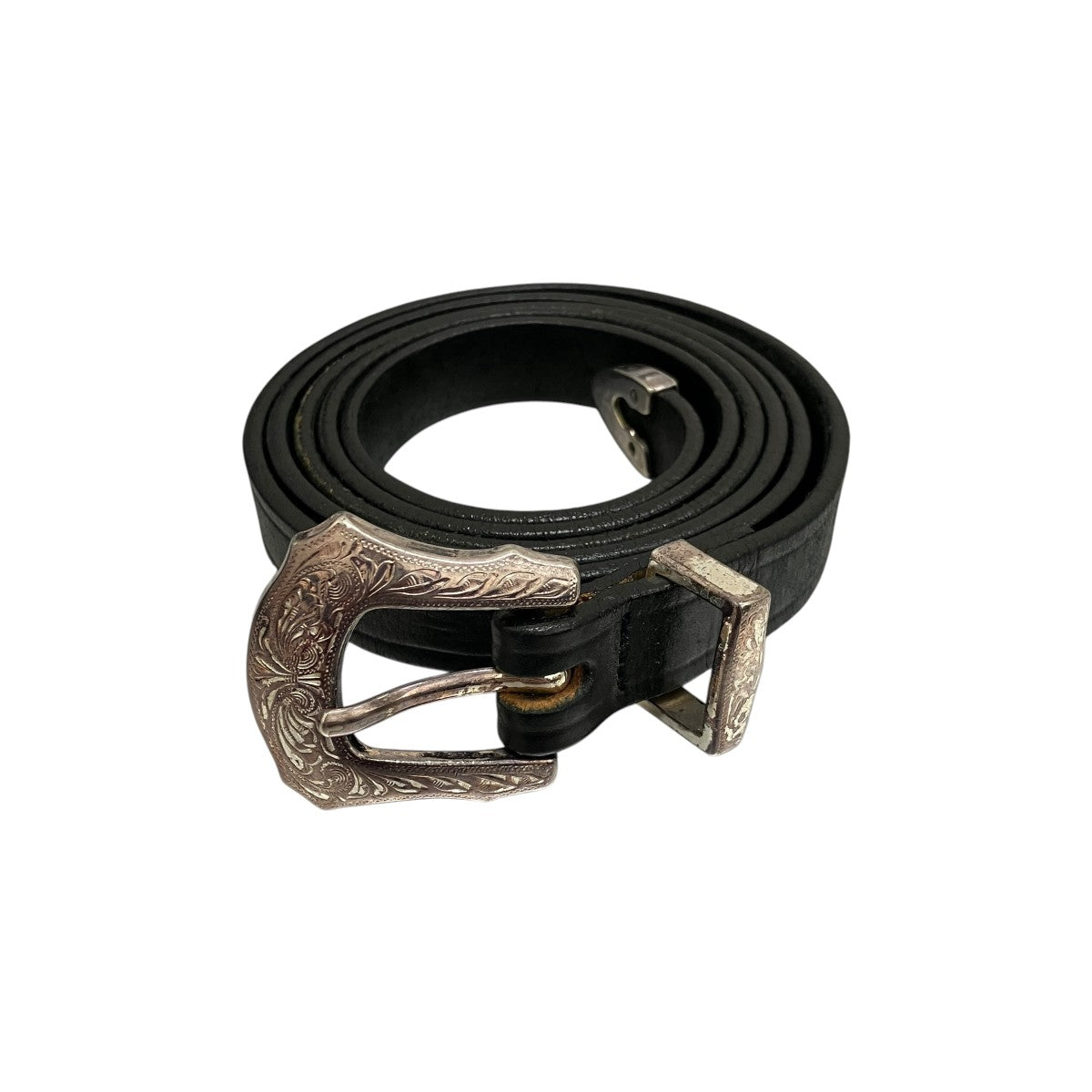 TORY LEATHER 【Extra Long Leather Belt with 3-pc Silver Buckle Set】FREAK’S STORE別注ウエスタンベルト2240 古着・中古-2枚目のアイテム画像