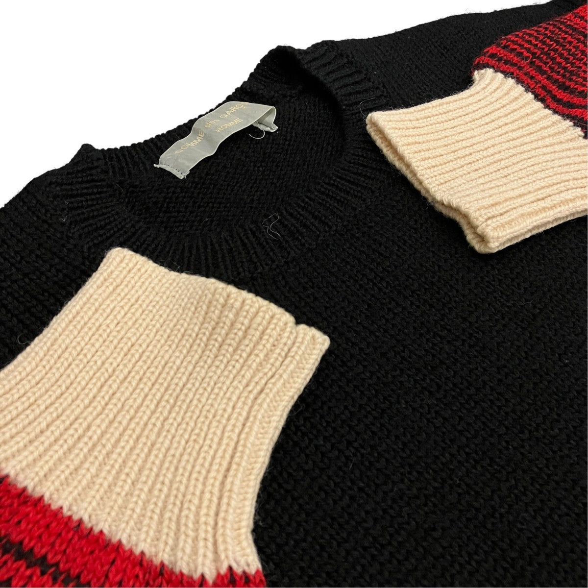 COMME des GARCONS HOMME 90S【田中オム】ニット 古着・中古-5枚目のアイテム画像
