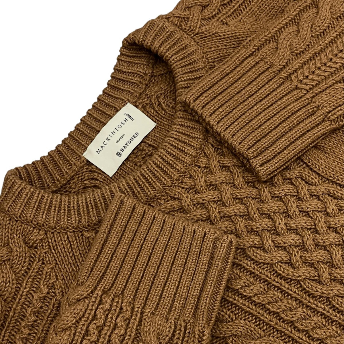 MACKINTOSH×BATONER ケーブルニットG232BT1008KNBI 古着・中古-5枚目のアイテム画像