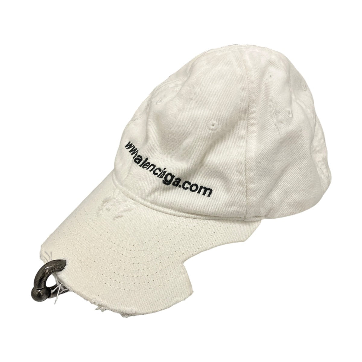 BALENCIAGA ロゴ刺繍ピアスキャップ750716 古着・中古-1枚目のアイテム画像