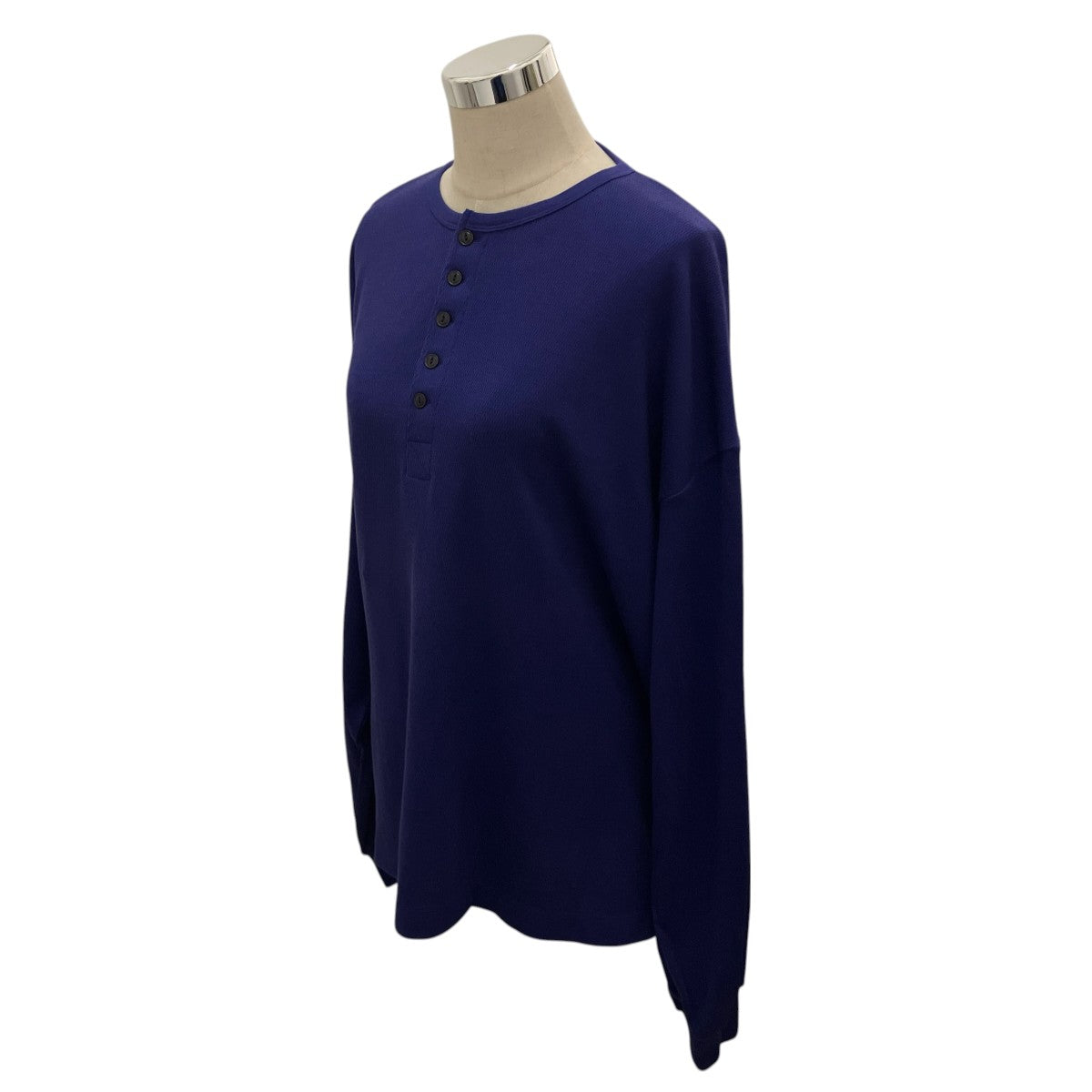 ULTERIOR 【 C CASH HONEYCOMB HENLEY-NECK TOP 】コットン カシミヤ ハニカム ヘンリーネックUCS98-KC220 古着・中古-3枚目のアイテム画像