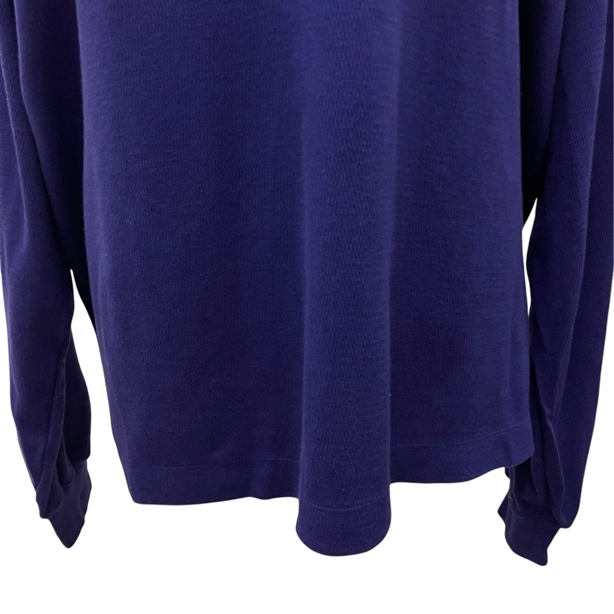 ULTERIOR 【 C CASH HONEYCOMB HENLEY-NECK TOP 】コットン カシミヤ ハニカム ヘンリーネックUCS98-KC220 古着・中古-5枚目のアイテム画像