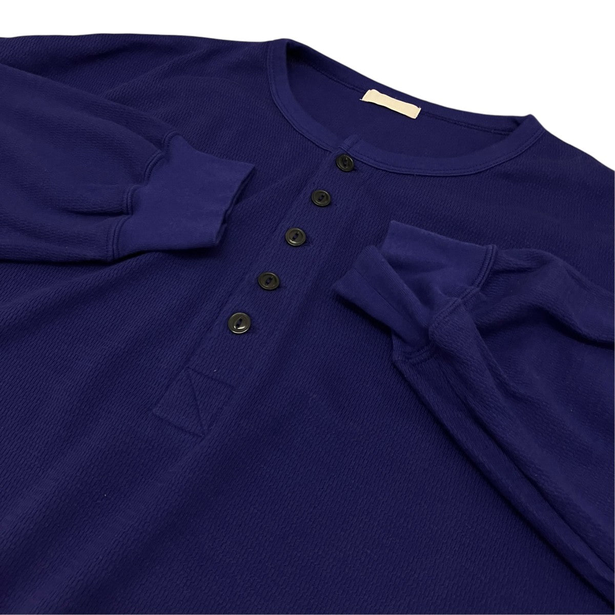 ULTERIOR 【 C CASH HONEYCOMB HENLEY-NECK TOP 】コットン カシミヤ ハニカム ヘンリーネックUCS98-KC220 古着・中古-6枚目のアイテム画像