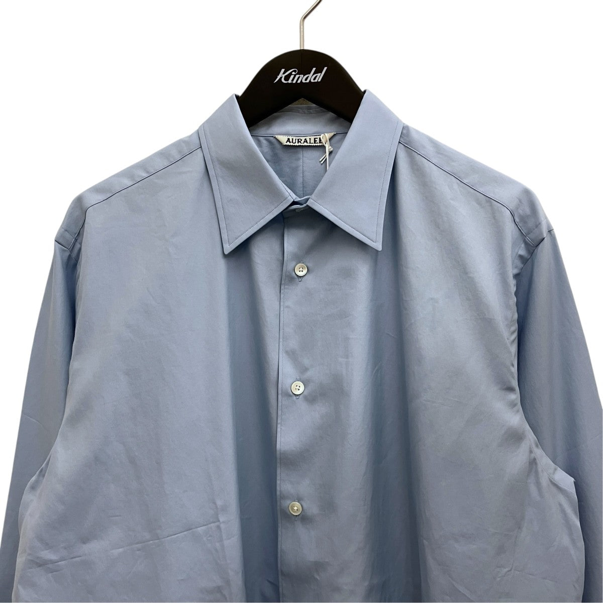 AURALEE 【WASHED FINX TWILL SHIRT】ツイルシャツA00S01TN 古着・中古-3枚目のアイテム画像