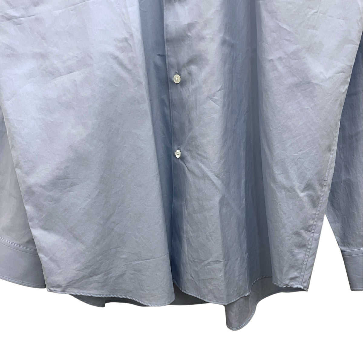 AURALEE 【WASHED FINX TWILL SHIRT】ツイルシャツA00S01TN 古着・中古-4枚目のアイテム画像