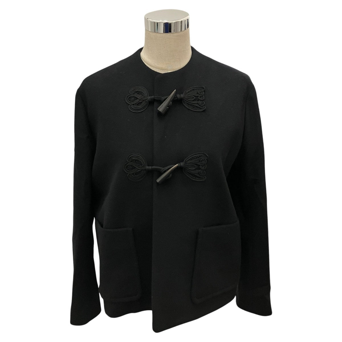 mame kurogouchi 【Cording Embroidery Short Duffle Coat 】ショートダッフルジャケットMM26FW-C0059 古着・中古-1枚目のアイテム画像