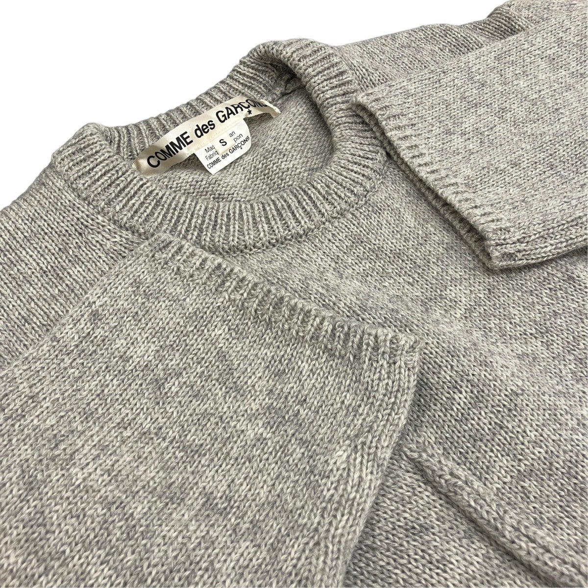 COMME des GARCONS 【AD2022】ウール アウトシーム ニット セーターGJ-N503 古着・中古-5枚目のアイテム画像