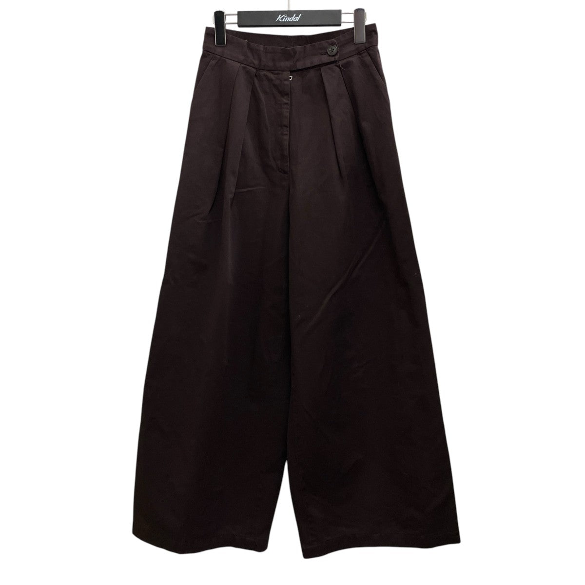 DRIES VAN NOTEN タックワイドパンツ71-04-74-04007 古着・中古-1枚目のアイテム画像